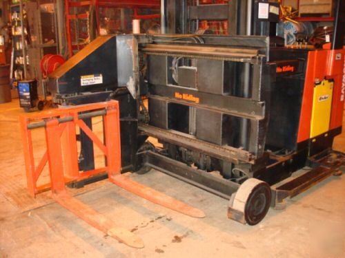 Raymond forklift battery lift reach fork low hours