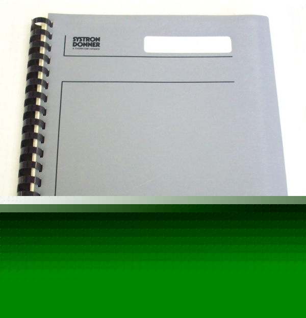Systron donner P1/P2 op/service manual - $5 shipping 
