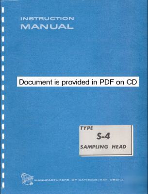 Tek tektronix S4 s-4 operation and service manual