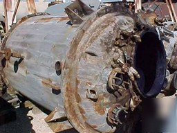 Used: dedietrich glass lined reactor, 1000 gallon, vert