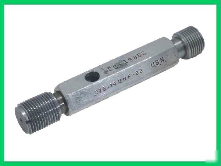 7/8-14 unf class 2B thread gage