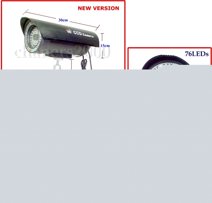 Cctv 76LED color infrared sony camera cable full set