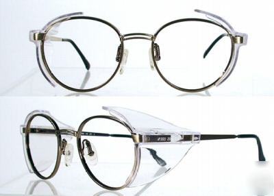 New metal #300 Z87-2 gray safety glasses old stock