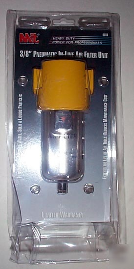New pneumatic in-line air filter unit 