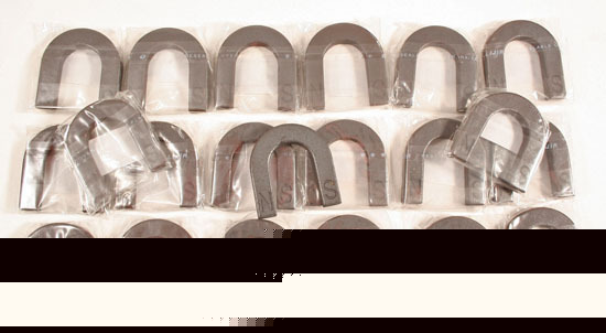 Qty:20- horseshoe hard ferrite magnets science projects