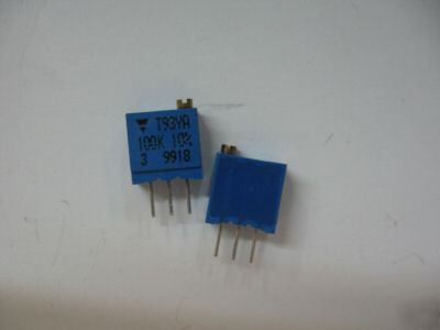 50PCS p/n T93YA100K ; multiturn trimmers/ potentiometer