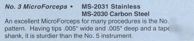 Circon ms-2031 microforceps, .005