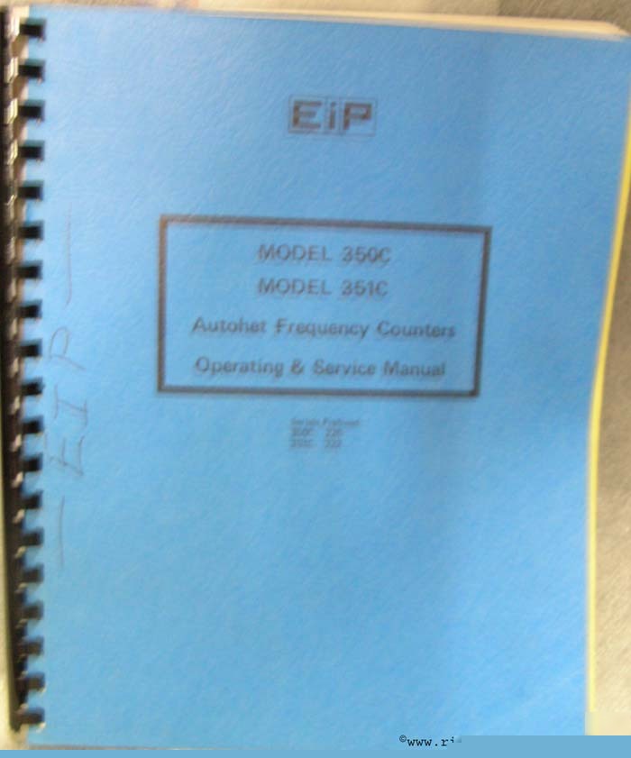 Eip 350C and 351C manual