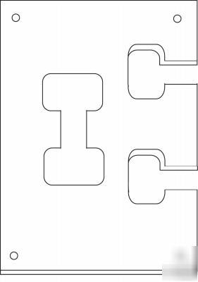 Flipbolt countertop connector template - by fastcap