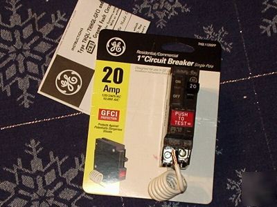 Ge 1 inch THQL1120GFP 20 amp gfci gfic circuit breaker