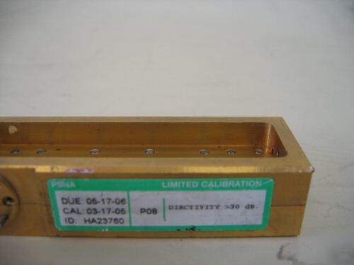 Hughes 45324H-1310 wr-15 directional coupler, 10 db
