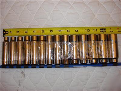 Matco tools 1/2 14PC 6PT deep mm socket set