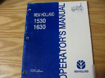 New holland 1530 1630 tractors operators manual