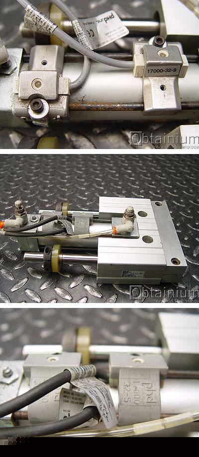 2 ea. phd inc. series s pneumatic tandem slide