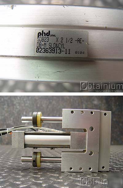 2 ea. phd inc. series s pneumatic tandem slide