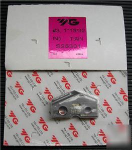 2 yg S28301 1-13/32 tiain carbide spade drill inserts