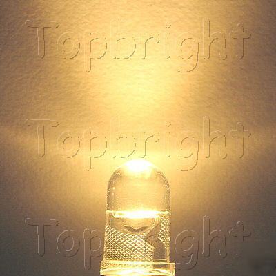 200 pc 0.5W 5MM 60Â° high power warm white led 60,000MCD