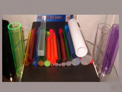 Fl. green acrylic tube 5X4-3/4 (72