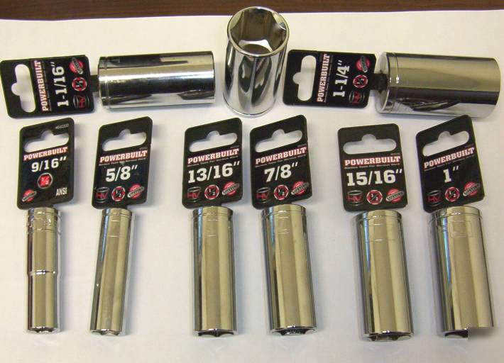 Lot (11) powerbuilt 1/2
