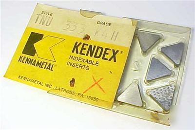 Lot of 10 kennametal carbide inserts tnu 333 / K4H