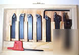 Set of 7 indexable lathe tools 10MM high shank