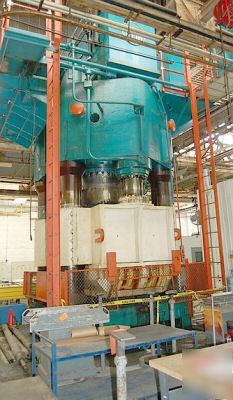 Hpm 7000 ton rubber pad press, closed die press