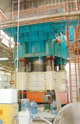 Hpm 7000 ton rubber pad press, closed die press
