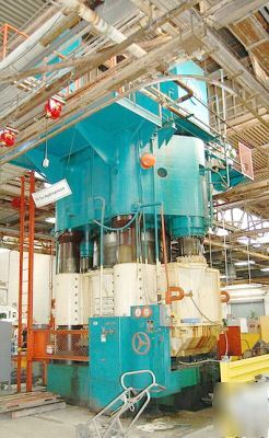Hpm 7000 ton rubber pad press, closed die press