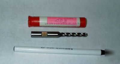 Resharpen end mill; 1/4