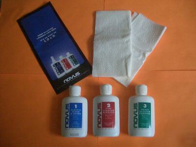 New novus plastic cleaner scratch remover polish re kit 