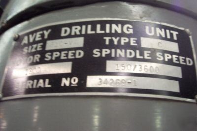 Avey variable speed drill press- reverse switchtapping