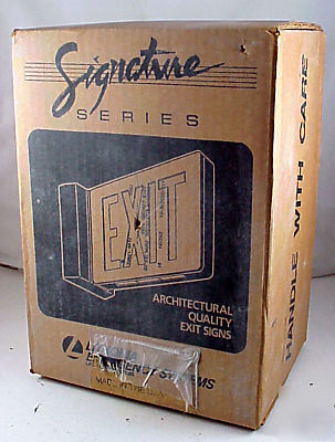 Lithonia signature series exit sign FES1R eln 120/277