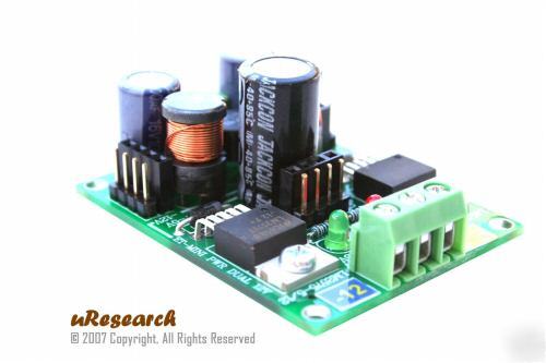 Mini-dc-DUALPWR12 (+12 & -12V pwr sup) basic stamp, pic