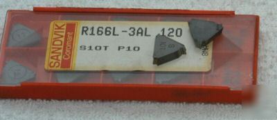 New sandvik R166L-3AL 120 10PC treading insert 