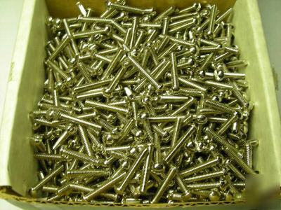 Waldom round head machine screws steel-plated 