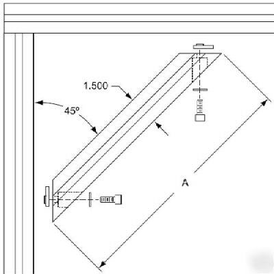 8020 aluminum 45 degree support 15 s 2525 n