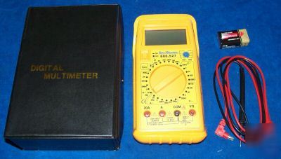 Professional jumbo digital multimeter in storage case
