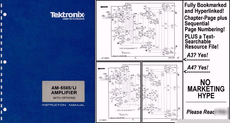 Tek am-6565/u service/op manual 2 res+A3+A4+text search